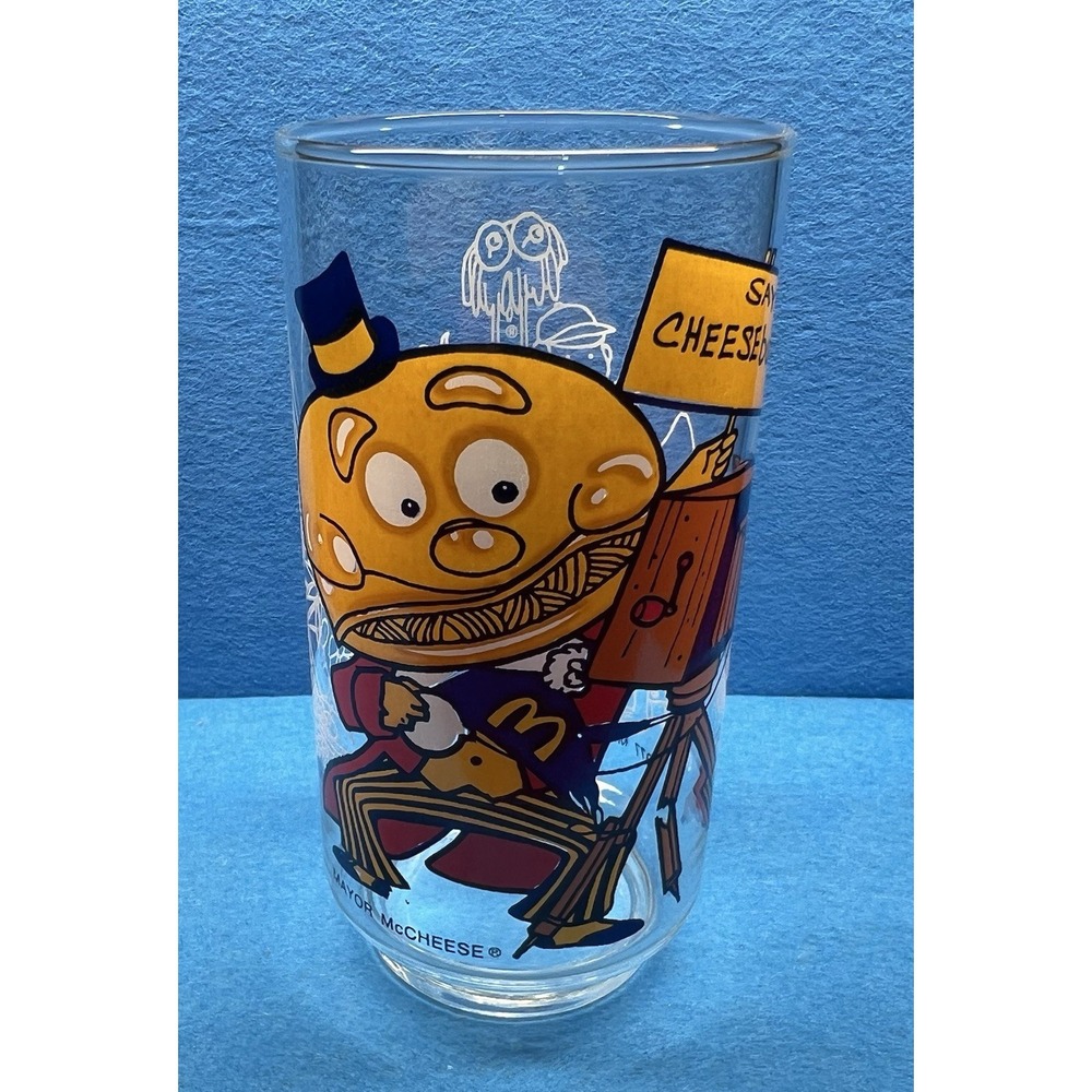 Vintage 1977 Mayor McCheese  McDonaldland Action Series  Collector  Glass‎